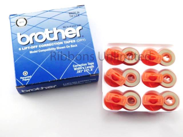 Lift-Off-Tape for Brother AX 110-5 Pcs Compatible Farbbandfabrik Original